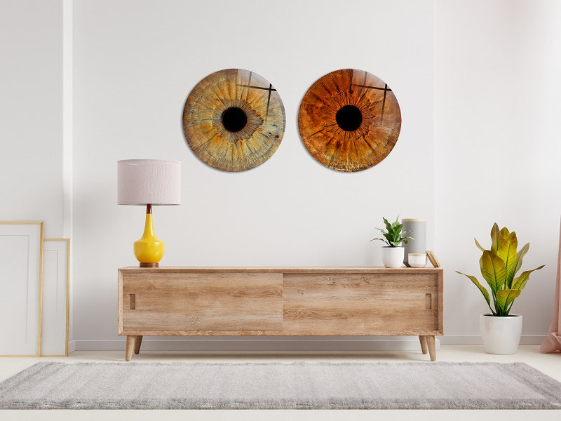 Acryl Iris Cirkel | Natural
